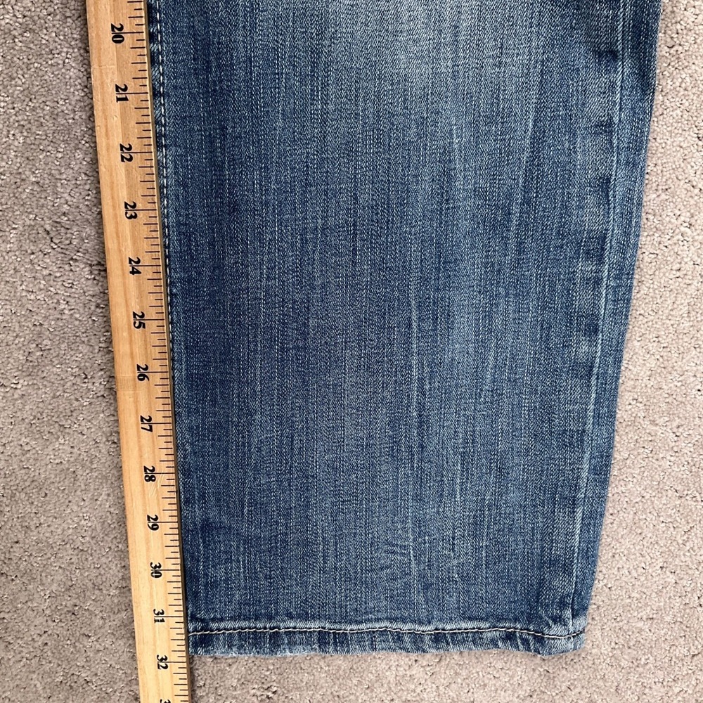 BKE Tyler Jeans Mens 42R Blue Whisker Straight Leg Y2K Rock Casual Stretch Denim - Picture 8 of 12